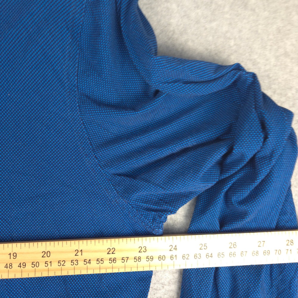 Buttercloth Mens XL Tall Blue Long Sleeve Button Down Mint Fiber Stretch Shirt - Picture 5 of 6